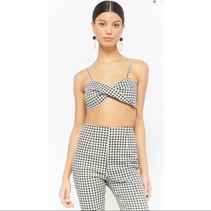 Gingham Two Piece Set